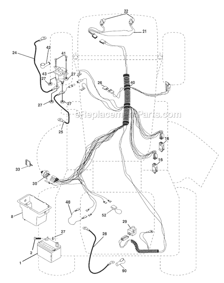 Page A Diagram and Parts List for WE12538M  Weed Eater Lawn Tractor